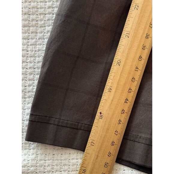 Lululemon Gray Plaid Flat Front Chino Casual Men’s Shorts Size 36” - Picture 7 of 11